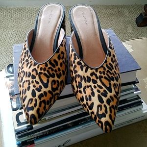 Halogen Leopard Print Mules